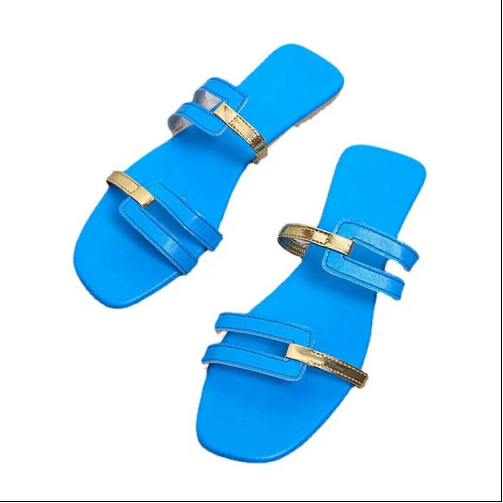 Beach Sandals In Blue